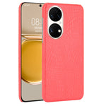 Custodia PC + PU antiurto in coccodrillo, For Huawei P50