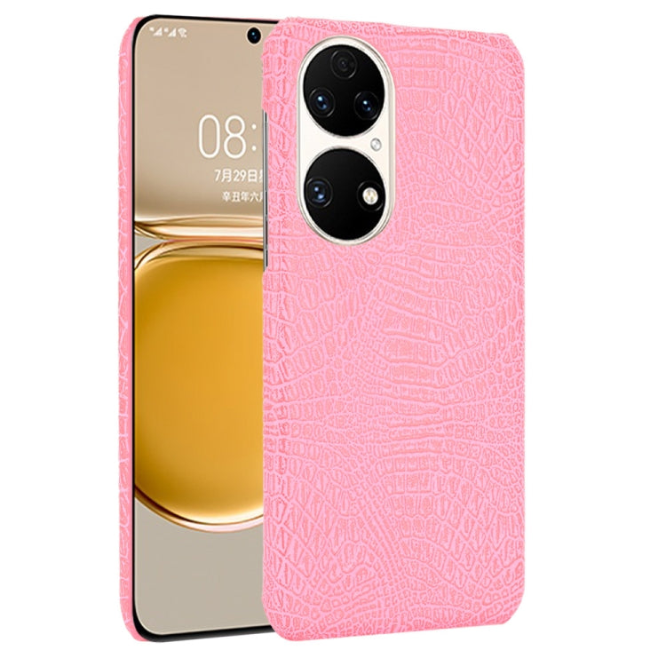 Custodia PC + PU antiurto in coccodrillo, For Huawei P50