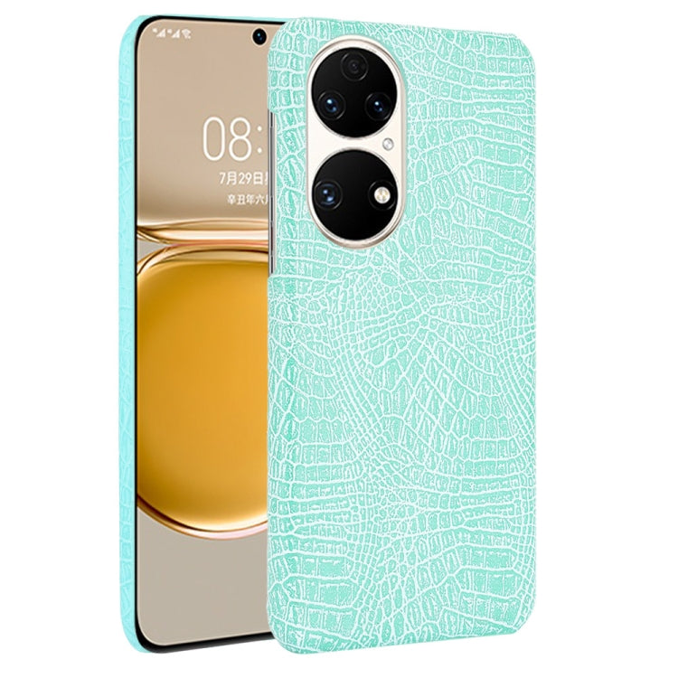 Custodia PC + PU antiurto in coccodrillo, For Huawei P50