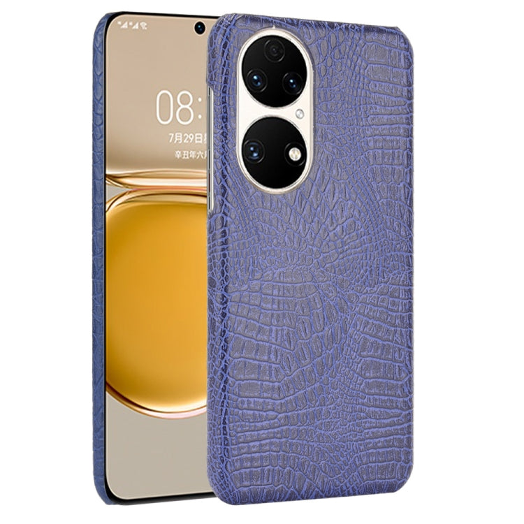 Custodia PC + PU antiurto in coccodrillo, For Huawei P50