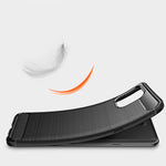 Custodia in TPU in fibra di carbonio con trama spazzolata, For Motorola Moto Edge 20 Lite, For Motorola Moto Edge 20 Pro, For Motorola Moto Edge 20