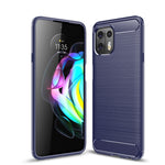 Custodia in TPU in fibra di carbonio con trama spazzolata, For Motorola Moto Edge 20 Lite, For Motorola Moto Edge 20 Pro, For Motorola Moto Edge 20