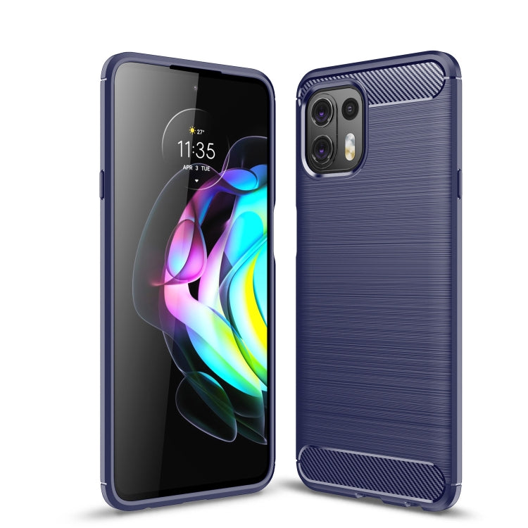 Custodia in TPU in fibra di carbonio con trama spazzolata, For Motorola Moto Edge 20 Lite, For Motorola Moto Edge 20 Pro, For Motorola Moto Edge 20