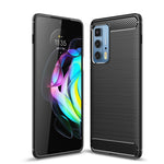 Custodia in TPU in fibra di carbonio con trama spazzolata, For Motorola Moto Edge 20 Lite, For Motorola Moto Edge 20 Pro, For Motorola Moto Edge 20