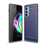 Custodia in TPU in fibra di carbonio con trama spazzolata, For Motorola Moto Edge 20 Lite, For Motorola Moto Edge 20 Pro, For Motorola Moto Edge 20