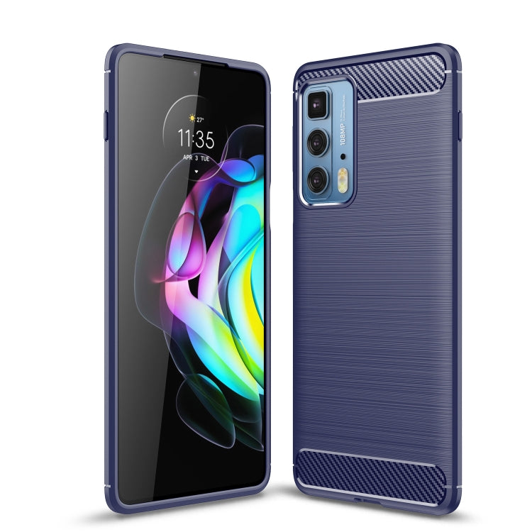 Custodia in TPU in fibra di carbonio con trama spazzolata, For Motorola Moto Edge 20 Lite, For Motorola Moto Edge 20 Pro, For Motorola Moto Edge 20