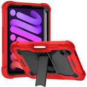 Custodia protettiva antiurto in silicone + PC con supporto, For iPad mini 2024 / mini 6