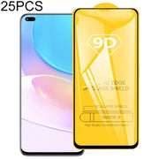 25 pellicole in vetro temperato a schermo intero con colla piena 9D, For Huawei nova 8i, For Huawei Maimang 10 SE, For Honor X20, For Xiaomi Redmi 10 (25 PCS), For Samsung Galaxy A03s (25 PCS)