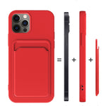 Custodia TPU con slot carte per iPhone 13 Pro