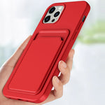 Custodia TPU con slot carte per iPhone 13 Pro