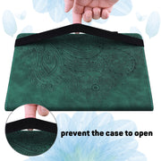 Custodia in pelle flip orizzontale con motivo in rilievo pavone TPU + PU con supporto e slot per carte e portafoglio e funzione sleep / wake-up, For Xiaomi Pad 5 Pro / Pad 5