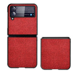 Sea Sand Cloth Texture Custodia protettiva antiurto per PC + TPU, For Samsung Galaxy Z Flip3 5G
