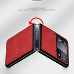 Sea Sand Cloth Texture Custodia protettiva antiurto per PC + TPU, For Samsung Galaxy Z Flip3 5G