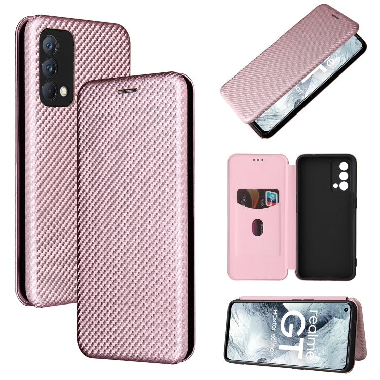 Struttura in fibra di carbonio Flip orizzontale magnetico Custodia in pelle TPU + PC + PU con slot per schede, For OPPO Realme GT Master, For OPPO Reno6 Z, For Motorola Edge 20 Lite, For Xiaomi Redmi 10