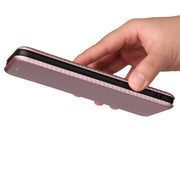 Struttura in fibra di carbonio Flip orizzontale magnetico Custodia in pelle TPU + PC + PU con slot per schede, For OPPO Realme GT Master, For OPPO Reno6 Z, For Motorola Edge 20 Lite, For Xiaomi Redmi 10
