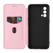 Struttura in fibra di carbonio Flip orizzontale magnetico Custodia in pelle TPU + PC + PU con slot per schede, For OPPO Realme GT Master, For OPPO Reno6 Z, For Motorola Edge 20 Lite, For Xiaomi Redmi 10