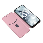 Struttura in fibra di carbonio Flip orizzontale magnetico Custodia in pelle TPU + PC + PU con slot per schede, For OPPO Realme GT Master, For OPPO Reno6 Z, For Motorola Edge 20 Lite, For Xiaomi Redmi 10