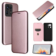 Struttura in fibra di carbonio Flip orizzontale magnetico Custodia in pelle TPU + PC + PU con slot per schede, For Xiaomi Mix 4
