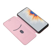 Struttura in fibra di carbonio Flip orizzontale magnetico Custodia in pelle TPU + PC + PU con slot per schede, For Xiaomi Mix 4