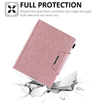 Custodia portafoglio in pelle glitterata per iPad Pro 12.9