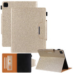 Custodia portafoglio in pelle glitterata per iPad Pro 12.9