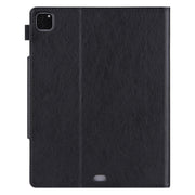 Custodia in pelle flip orizzontale tinta unita con supporto e slot per schede, cornice per foto e portafoglio, For iPad Pro 12.9 2022 / 2021 / 2020 / 2018