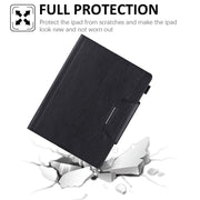 Custodia in pelle flip orizzontale tinta unita con supporto e slot per schede, cornice per foto e portafoglio, For iPad Pro 12.9 2022 / 2021 / 2020 / 2018