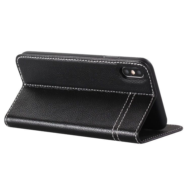 Custodia portafoglio in pelle per iPhone XS Max e Galaxy Note 10
