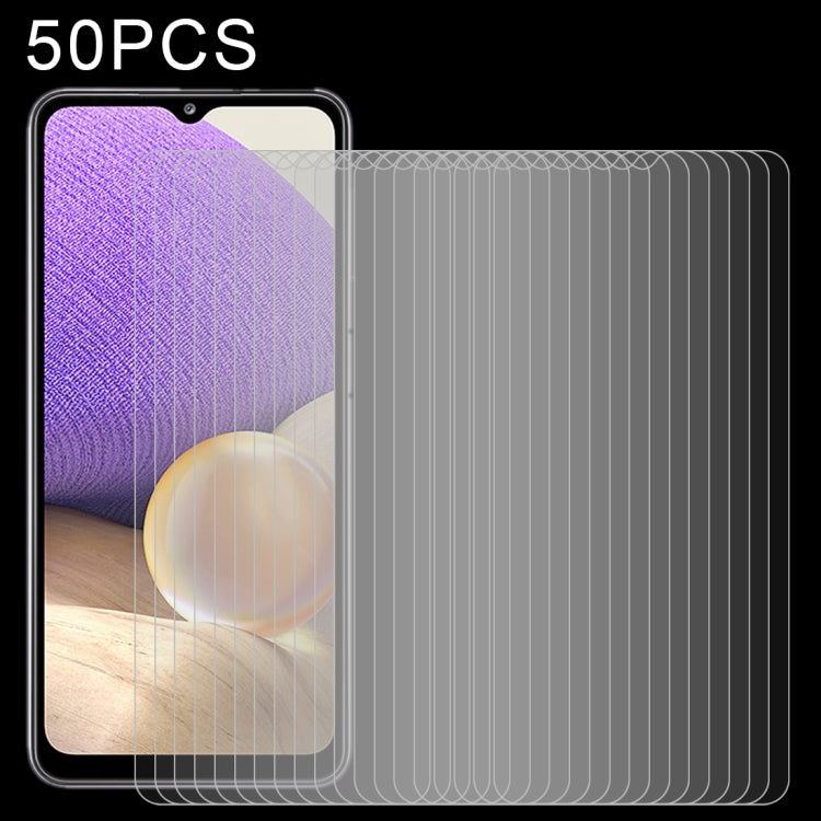 50 pellicole in vetro temperato da 0,26 mm 9H 2,5D, For Samsung Galaxy A32 4G (50 PCS), For Samsung Galaxy A32 5G (50 PCS)