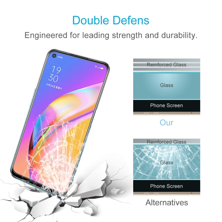 Pellicola in vetro temperato 9H 2.5D da 0,26 mm, For OPPO A93 5G / A93s 5G (1 PC)