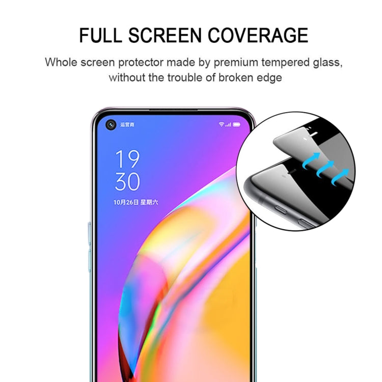 Pellicola in vetro temperato per protezione dello schermo a copertura totale con colla completa, For OPPO A93 5G / A93s 5G (1 PC)