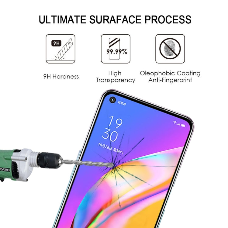Pellicola in vetro temperato per protezione dello schermo a copertura totale con colla completa, For OPPO A93 5G / A93s 5G (1 PC)