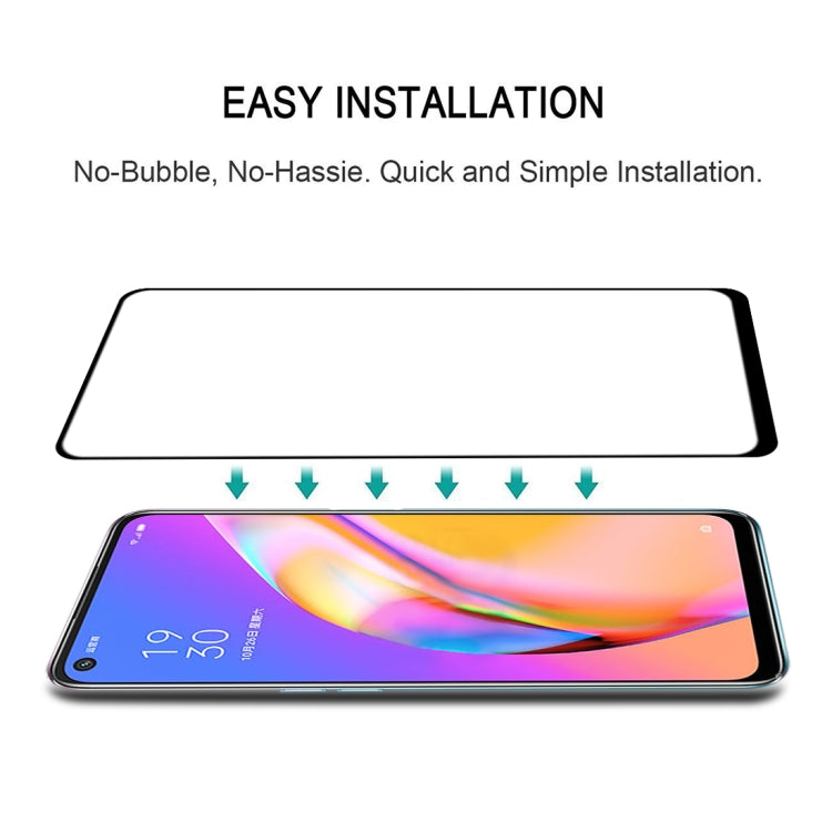 Pellicola in vetro temperato per protezione dello schermo a copertura totale con colla completa, For OPPO A93 5G / A93s 5G (1 PC)