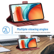 LC.IMEEKE Custodia in pelle a vibrazione orizzontale PU + TPU con fibbia magnetica con supporto e slot per schede e portafoglio, For Xiaomi Redmi Note 10 Pro/Note 10 Pro Max