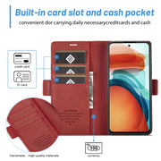 LC.IMEEKE Custodia in pelle a vibrazione orizzontale PU + TPU con fibbia magnetica con supporto e slot per schede e portafoglio, For Xiaomi Redmi Note 10 Pro/Note 10 Pro Max