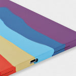 Custodia silicone liquido arcobaleno per iPad 10.2, Air, Pro, Min