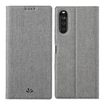 Custodia portafoglio in pelle TPU con slot carte per Xperia 10 II