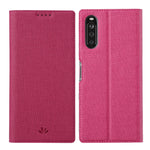 Custodia portafoglio in pelle TPU con slot carte per Xperia 10 II