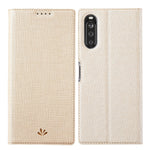 Custodia portafoglio in pelle TPU con slot carte per Xperia 10 II