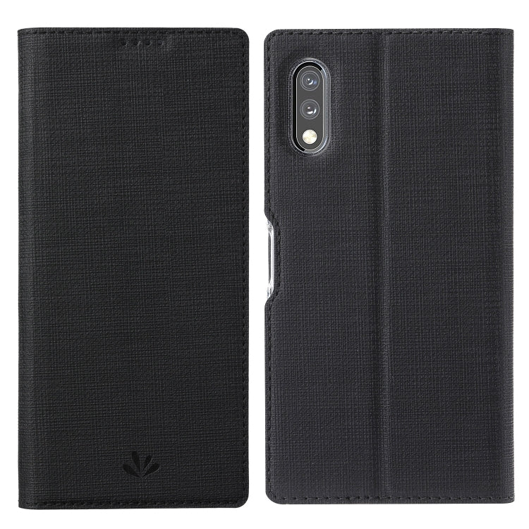 Custodia portafoglio in pelle TPU con slot carte per Xperia 10 II