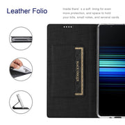 ViLi serie DMX Custodia a ribalta orizzontale antiurto in pelle TPU + PU con attrazione magnetica con slot per schede e supporto, For Sony Xperia 5 III, For Sharp Aquos R6