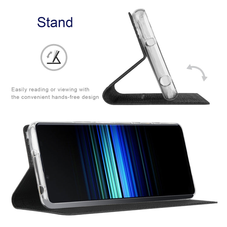 Custodia portafoglio in pelle TPU con slot carte per Sony Xperia