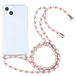 Custodia TPU trasparente antiurto con cordino per iPhone 13