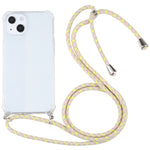 Custodia TPU trasparente antiurto con cordino per iPhone 13