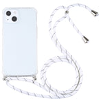 Custodia TPU trasparente antiurto con cordino per iPhone 13