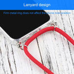 Custodia TPU trasparente antiurto con cordino per iPhone 13 Pro
