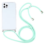 Custodia TPU trasparente antiurto con cordino per iPhone 13 Pro