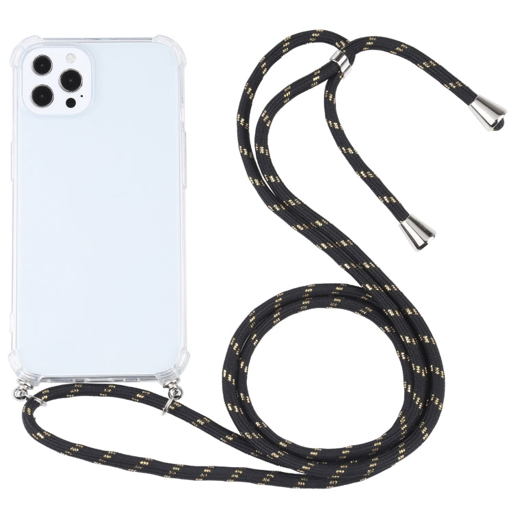 Custodia TPU trasparente antiurto con cordino per iPhone 13 Pro