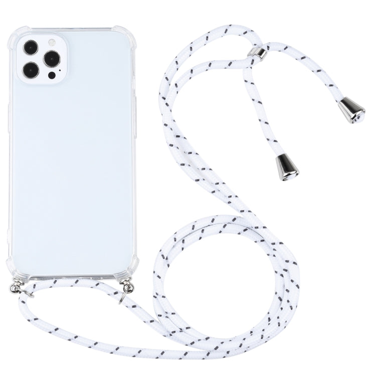Custodia TPU trasparente antiurto con cordino per iPhone 13 Pro