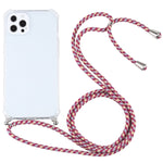 Custodia TPU trasparente antiurto con cordino per iPhone 13 Pro